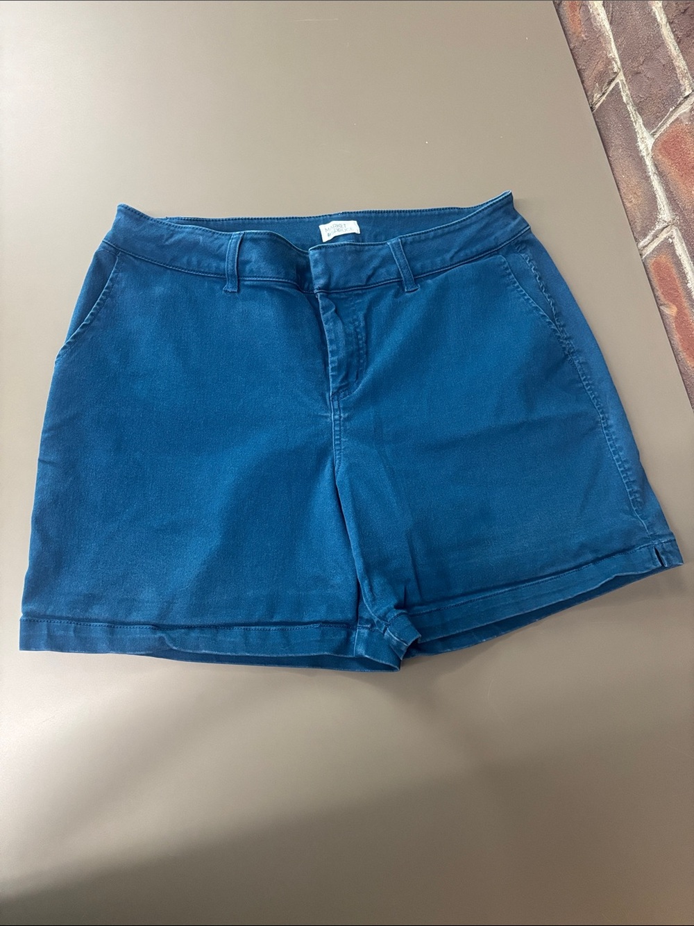 Market & Spruce Rosabel Blue Shorts - Picture 3 of 5